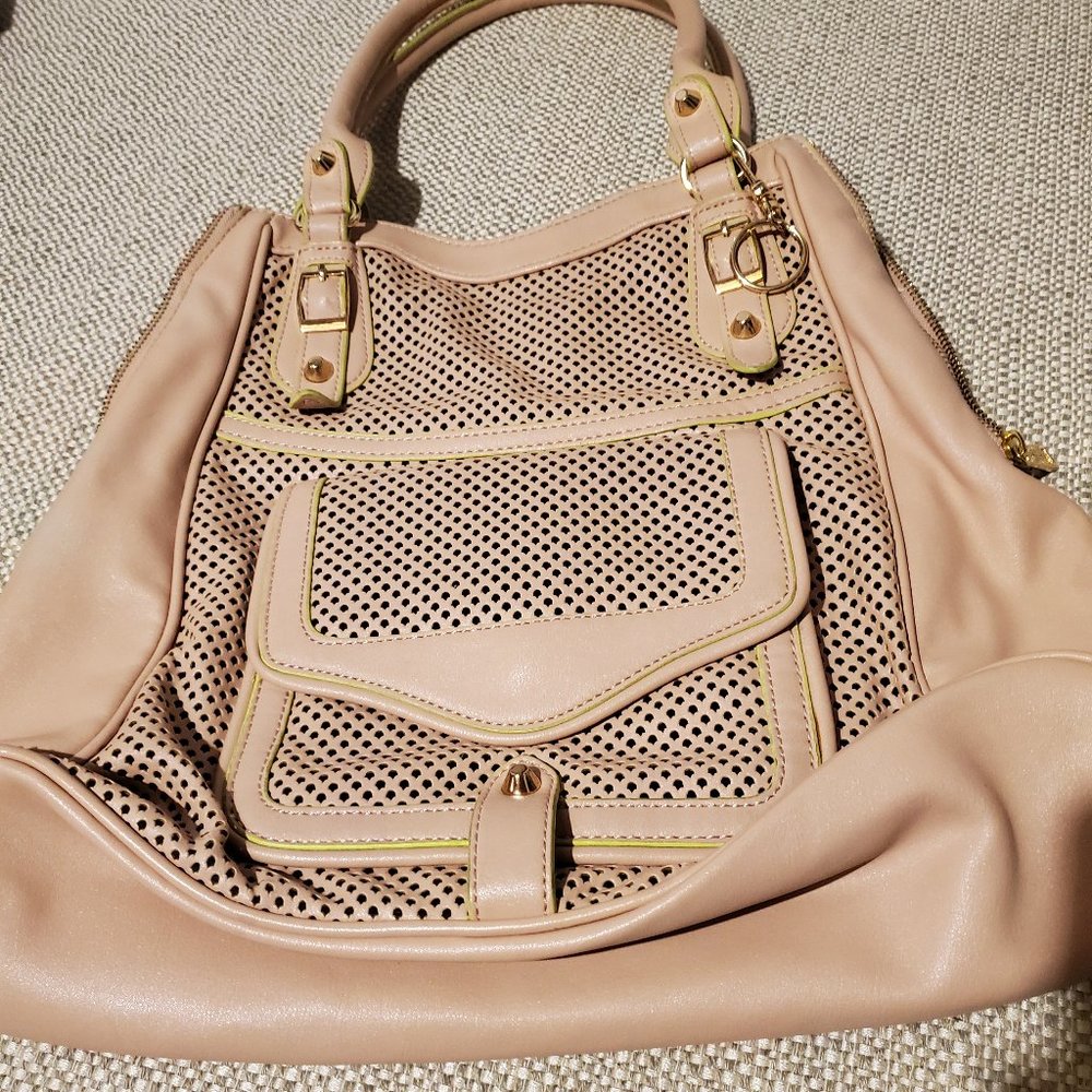 Jessica Simpson Handbag Rose Beige and Green